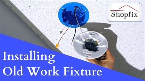 replace ceiling junction box|old work ceiling box installation.